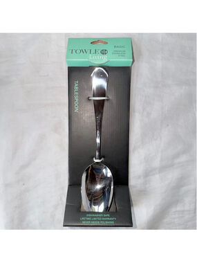 NIP Towle Living Basic Premium Stainless Steel Tablespoon Serving Spoon